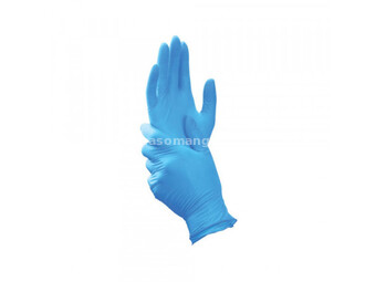 Nitril rukavice bez pudera L 1/100 plave ( E443 )