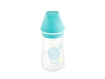 ELFI Plastična flašica sa silikonskom cuclom SWEET BABY, 125 ml - Zelena