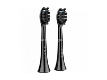 AENO Replacement toothbrush heads, Black, Dupont bristles, 2pcs in set (for ADB0004/ADB0006 and A...