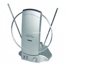 ISKRA Sobna antena G2235-06/ UHF/VHF/ 36dB/ sa pojačalom/ siva