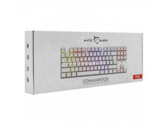 WHITE SHARK GK 2106 US, Commandos tastatura, bela