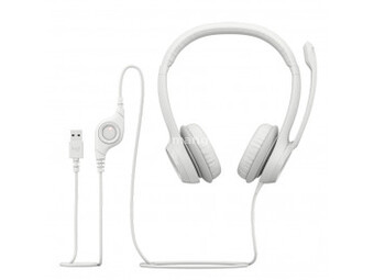 LOGITECH H390 ClearChat Comfort USB Headset White
