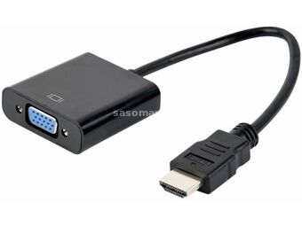 VIDEO Adapter HDMI to VGA HD15, M/F, Black