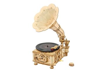 ROBOTIME Classical Gramophone (Electric rotate mode &amp; Hand rotate mode)