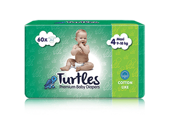 Pelene za bebe Turtles baby MAXI 4
