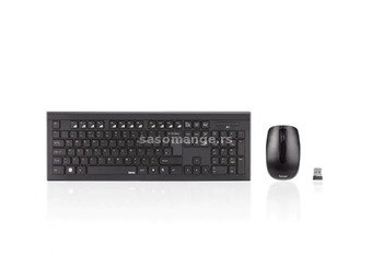 HAMA komplet bežična tastatura + miš CORTINO crni SRB