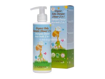 AZETABIO Organski bebi šampon/kupka 500 ml/ 0+M (omega 3/6/9)
