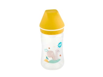 ELFI Plastična flašica sa širokim otvorom USPAVANA ŠUMA, 250 ml Veverica - Žuta