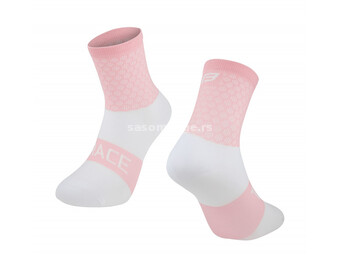 Čarape FORCE TRACE roze-bele L-XL 42-47