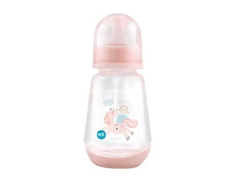 ELFI Plastična flašica super clear FANTASY, 150 ml Jednorog - Roze