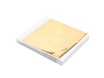 Zlatni metalik zlatni list za pozlatu 14 k 13 cm 100 listova