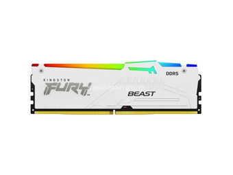 Kingston DDR5 32GB 6000MHz CL40 [fury beast] white RGB XMP memorija ( KF560C40BWA-32 )