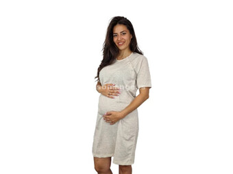 Jojo mama spavaćica za trudnice bež veličine xl ( JOJO5031-BX )