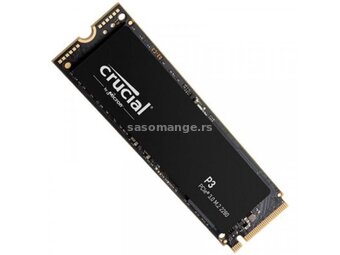 CRUCIAL P3 series, 500GB, PCIe NVMe SSD (CT500P3SSD8)