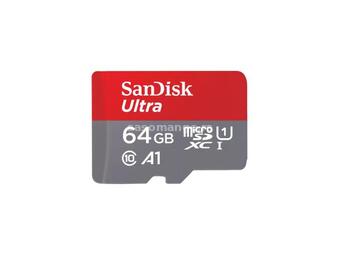 64GB Micro SDXC UHS-I memorijska kartica sa adapterom SanDisk Ultra SDSQUAB-064G-GN6MA