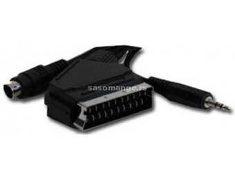 Gembird CCV-4444-5M SCART plug to S-Video+audio kabl 5m