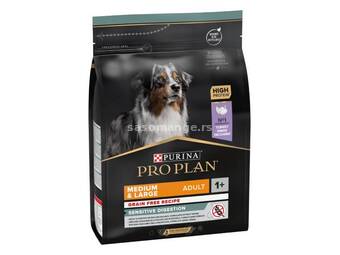 Pro Plan hrana za pse Adult Medium&amp;Large Sensitive Digestion GRAIN FREE - ćuretina 2.5kg