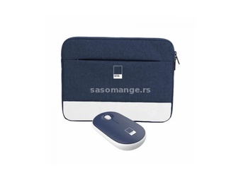 Celly torbica za laptop 16" + bežični miš tamno plava