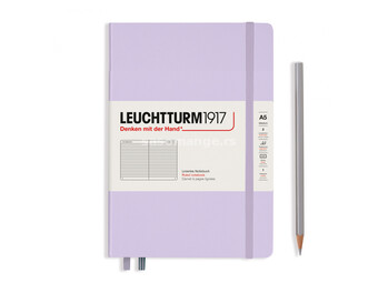 Notebook Hardcover Medium (A5), 251 pages, Ruled, Lilac