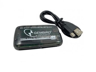 GEMBIRD FD2-ALLIN1-BLK ** USB2.0 citac svih tipova memorijskih kartica(319)