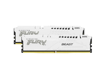 Kingston DDR5 64GB (2x32GB) 5600MHz CL40 [FURY Beast] White XMP memorija ( KF556C40BWK2-64 )