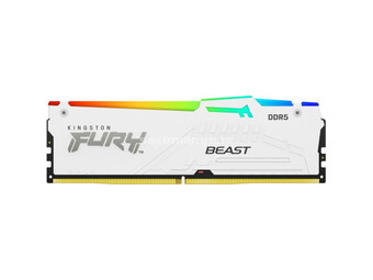 Kingston DDR5 16GB 6000MHz CL36 [fury beast] white RGB EXPO memorija ( KF560C36BWEA-16 )