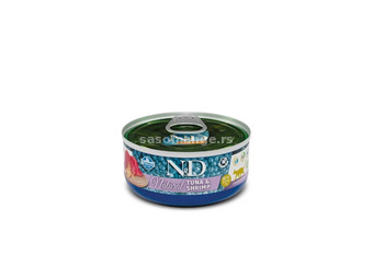 N&amp;D Can Cat Natural Tuna&amp;Shrimp 70g