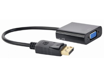 A-DPM-VGAF-03 Gembird DisplayPort to VGA adapter cable, BLACK