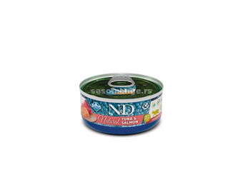 N&amp;D Can Cat Natural Tuna&amp;Salmon 70g