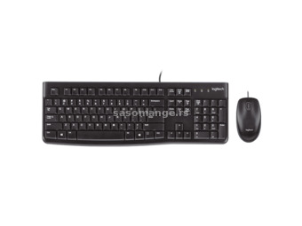 LOGITECH Žična tastatura i miš MK120 (Crna) 920-002586 USB Membranski tasteri EN (US)