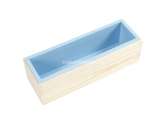 Silikonski kalup u drvenoj kutiji (kalup za pravljenje sapuna)