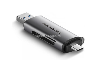 AXAGON CRE-SAC SuperSpeed USB-C+USB-A card reader