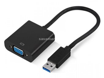 FAST ASIA Adapter-konvertor USB 3.0 tip (M) - VGA (F) crni