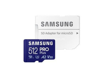Samsung memorijska kartica SD micro pro plus 512GB + adapter MB-MD512SA/EU ( 0001317235 )