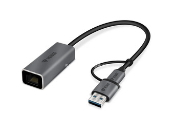YENKEE YTC 013 USB 3.0 + Type C LAN converter 1Gbps black