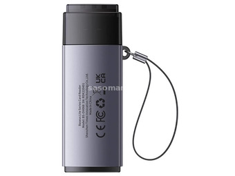 BASEUS Lite Series SD/TF memory card reader grey
