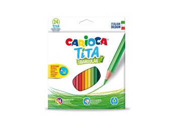 Drvene bojice Carioca Tita Triangular 1/24 42787