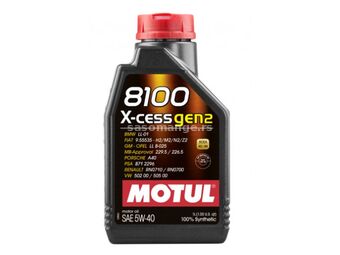 Motorno ulje MOTUL 8100 X-clean gen2 5w40 1/1