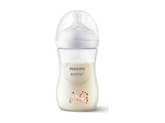 Philips Avent Flašica za bebe Natural response 260ml sa cuclom 1m+ deco SCY903/66
