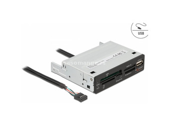 DELOCK 3.5 USB 2.0-s card reader 5 Sagittarius + 1 x A-type USB 2.0-s socket