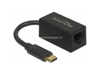 DELOCK Adapter SuperSpeed USB (USB 3.2 Gen 1) USB Type-C plug Gigabit LAN 10/100/1000 Mbps compac...
