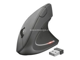 TRUST Bežični miš VERTO (Crni) USB nano prijemnik Optički 1600 DPI Alkalna baterija