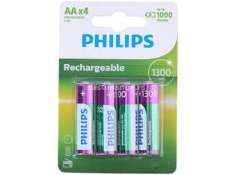 Philips Baterija AA NiMH 1.2V 1300mAh (1/4)