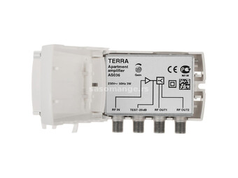 Terra Electronic Pojačavač , dva izlaza, 47- 862 MHz, 23dB - AS036
