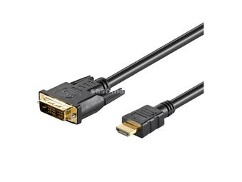 HDMI - DVI kabl CABLE-551G/1,5 pozlaćeni