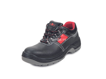 Fridrich s3 plitke zaštitne cipele, kožne, crno-crvena, veličina 43 ( 1020011258720043 )