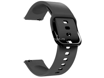 MYBANDZ Silicon watch strap metal buckle 22mm black