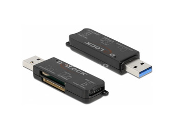 DELOCK SuperSpeed USB card reader SD / Micro SD / MS memóriakártyákhoz