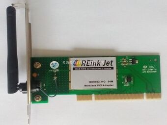 ReinkJet Wifi mrežna kartica PCI 2,4GHz 54Mbps B, G Atheros RWL548P sa ugradjenom fiksnom antenom