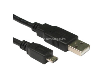 LINKOM USB kabl Micro-B 1m (Crni) - LINKOM9 USB 2.0 - do 480 Mbps USB-A Micro USB-B Okrugli
